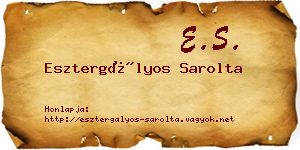 Esztergályos Sarolta névjegykártya